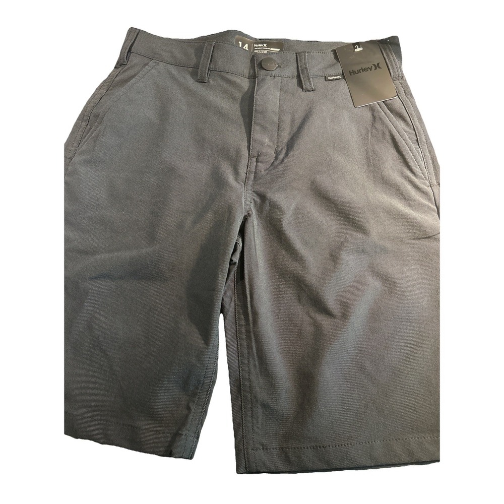 BOY'S HURLEY REGULAR FIT "NIKE DRI FIT" 2 WAY STRETCH  SHORTS SIZE 14 $60 Navy‎
